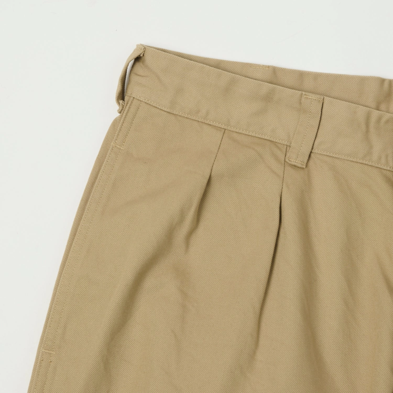 No Bunching Breathable layers Spellbound Double Pleat French Trousers - Khaki Beige