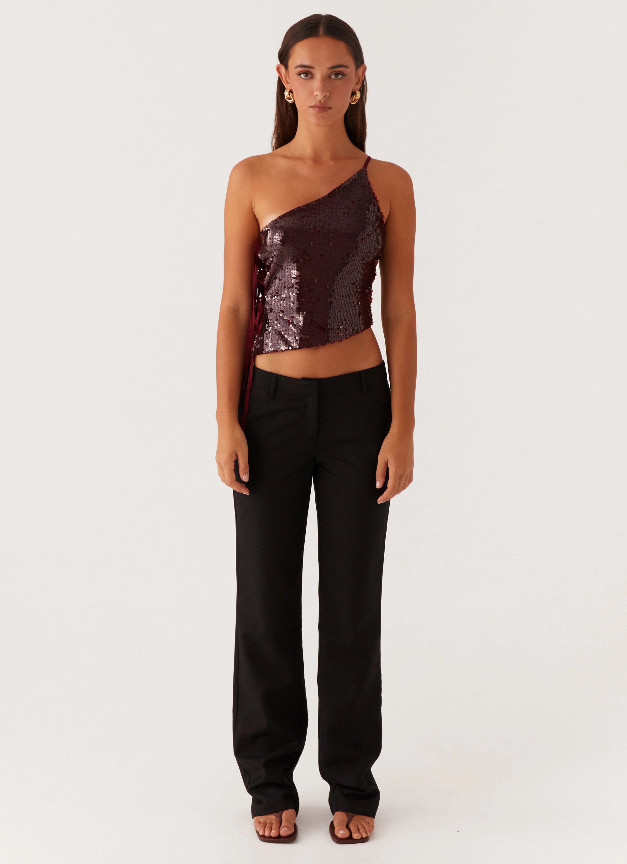 Stretch Comfort Minimal Cut Britley Fitted Trouser - Black