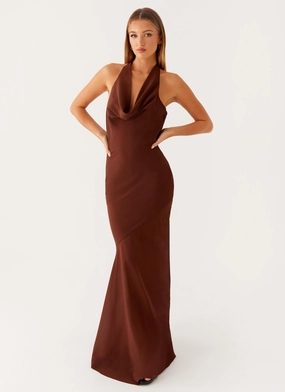 Sullivan Maxi Dress - Chocolate Flow Line