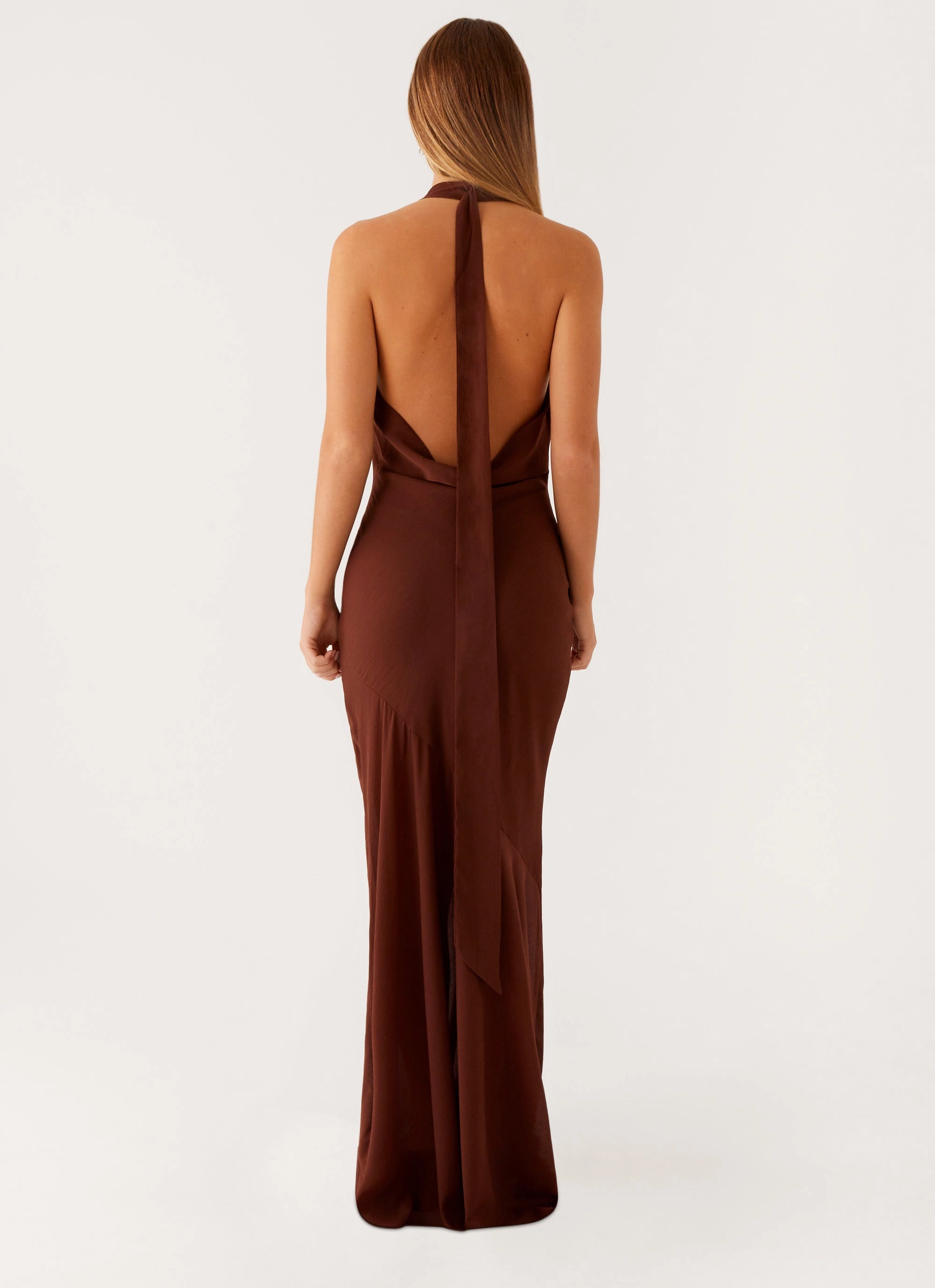 Gender Fluid Neutral Base Sullivan Maxi Dress - Chocolate