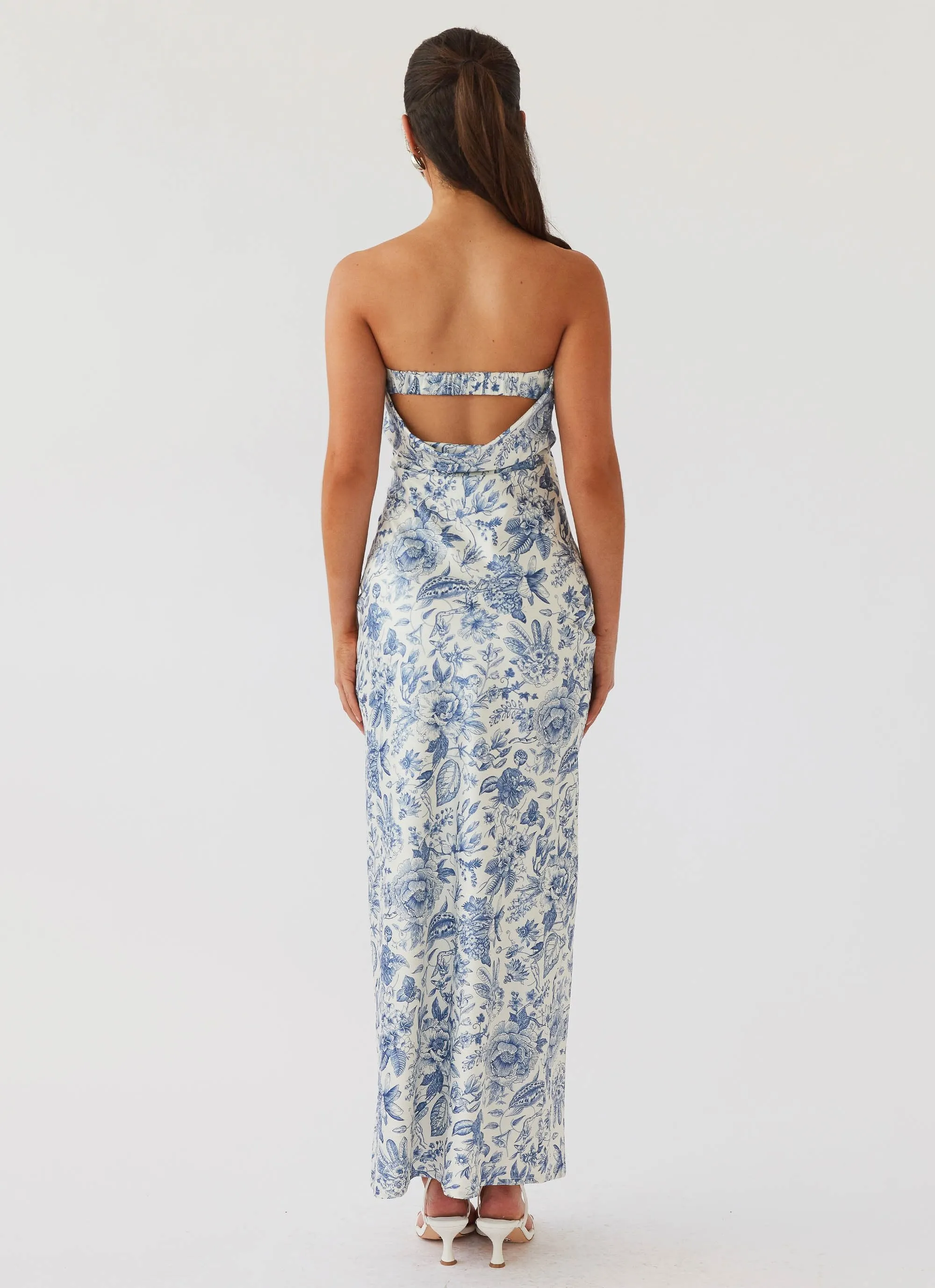 Functional Wear Summer Lover Maxi Dress - Blue Paisley