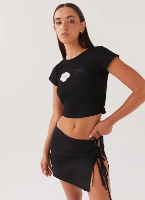 Summer Retreat Mini Skirt - Black Heritage Craft Clean Style