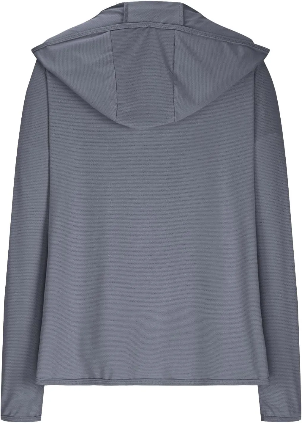 Summer Sun Protection Hooded Jackets for Women Zip Up Open Front Long Sleeve Shirt with Pockets Fishing Outdoor Tops