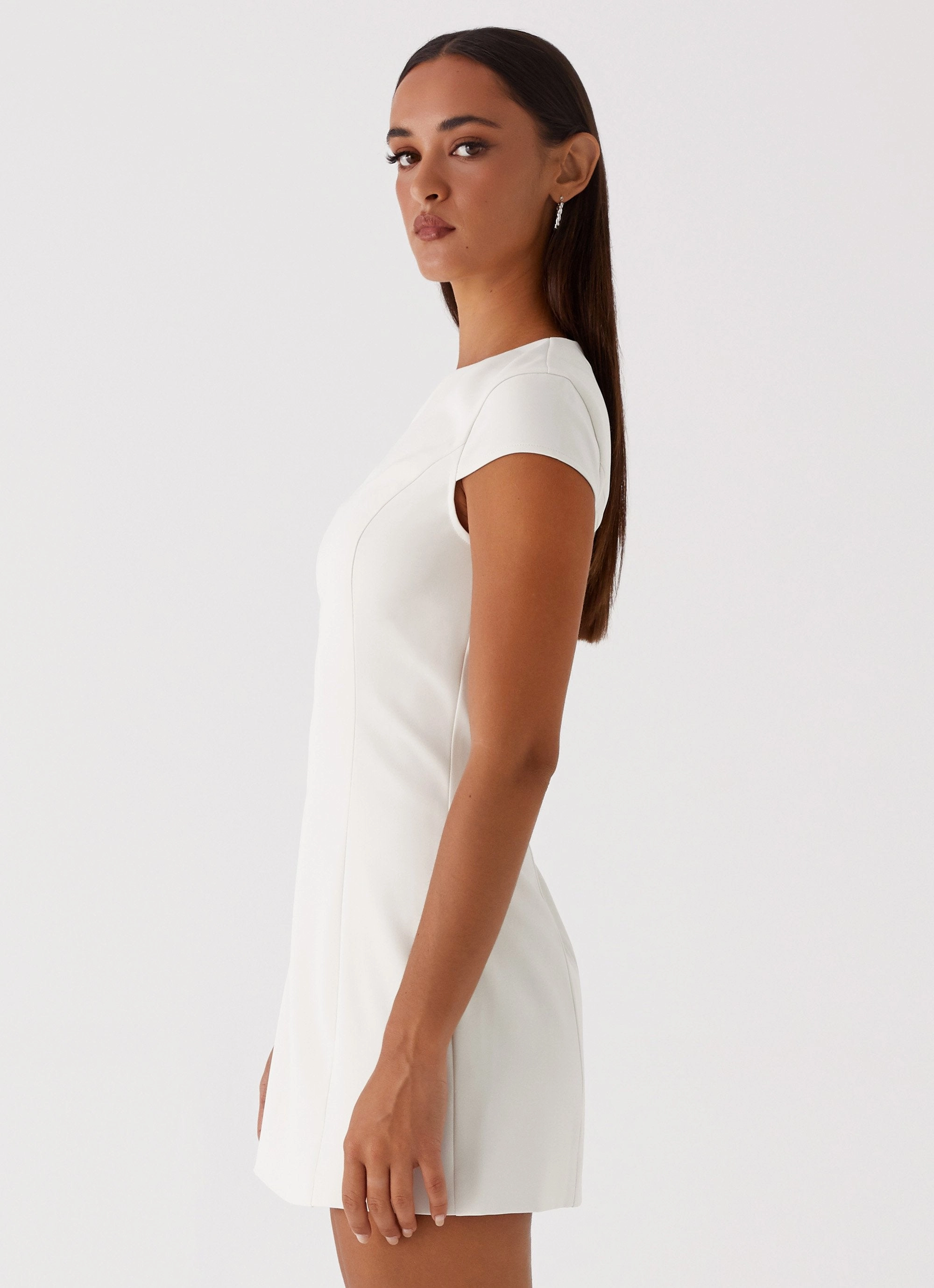 Harriet Mini Dress - Off White NonSlipClosure