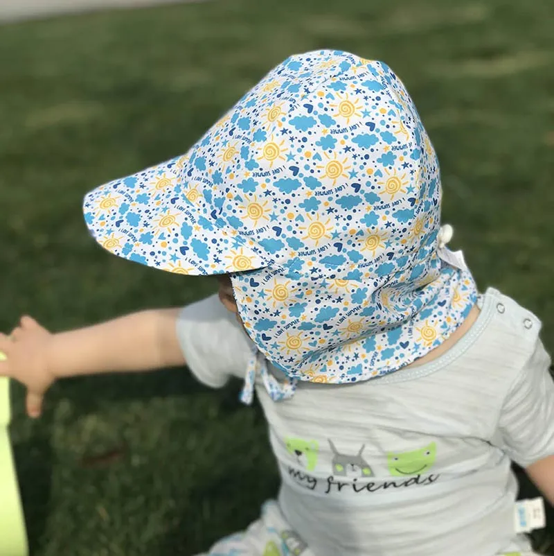 Sun Protection Hat Kid Children Bucket Hat Toddler (3 Months-5 Yrs)