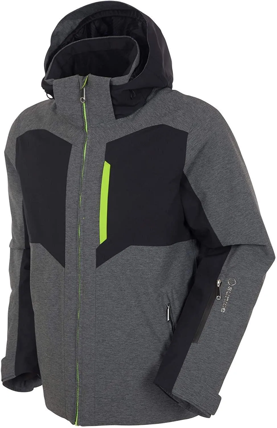 Sunice Men's Fuel MEL1803 Dark Grey Melange Medium Insulated Winter Jacket