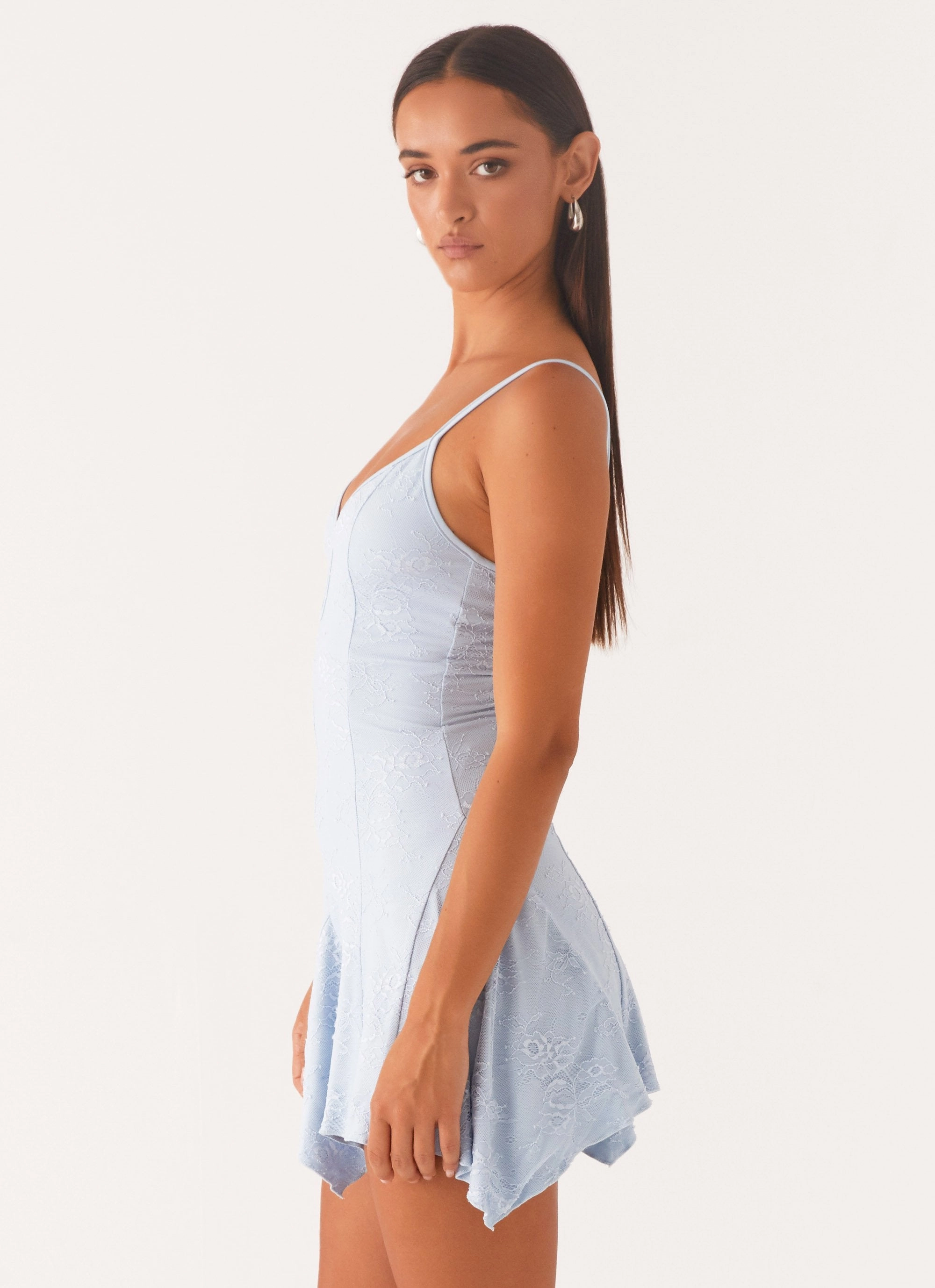 Surry Mini Dress - Blue Polished look dress Airy Comfort