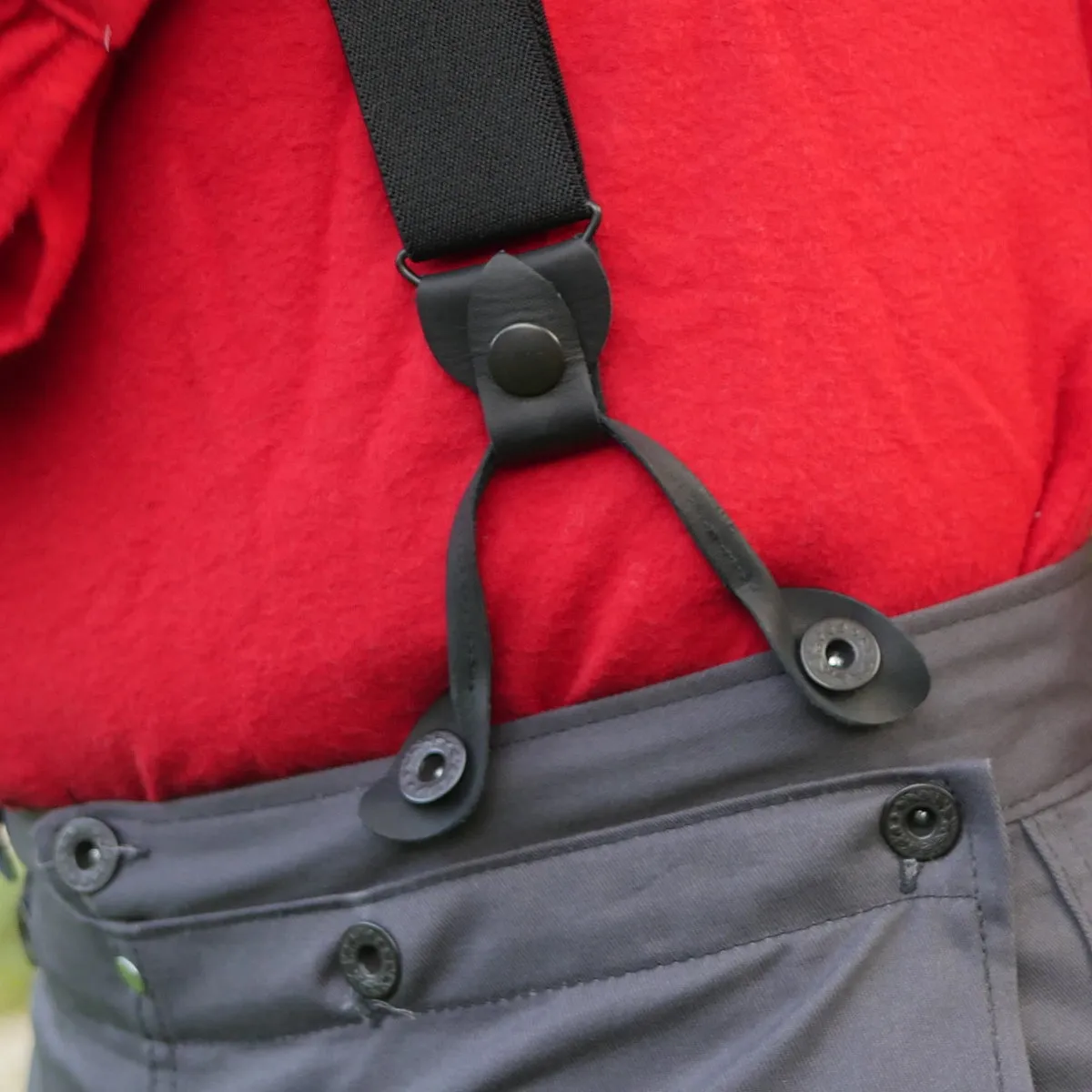 Suspenders in Black Elastic
