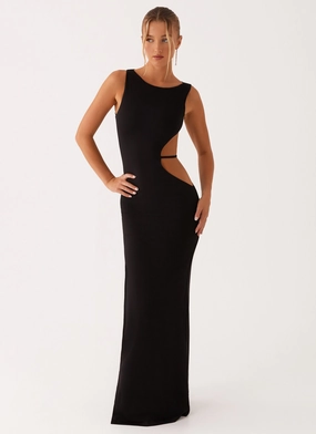 Happy Fit Sutton Maxi Dress - Black