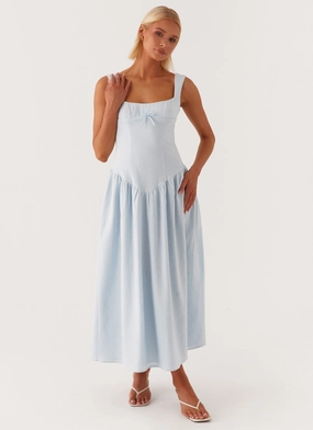 Resort-Wear Suzie Midi Dress - Blue