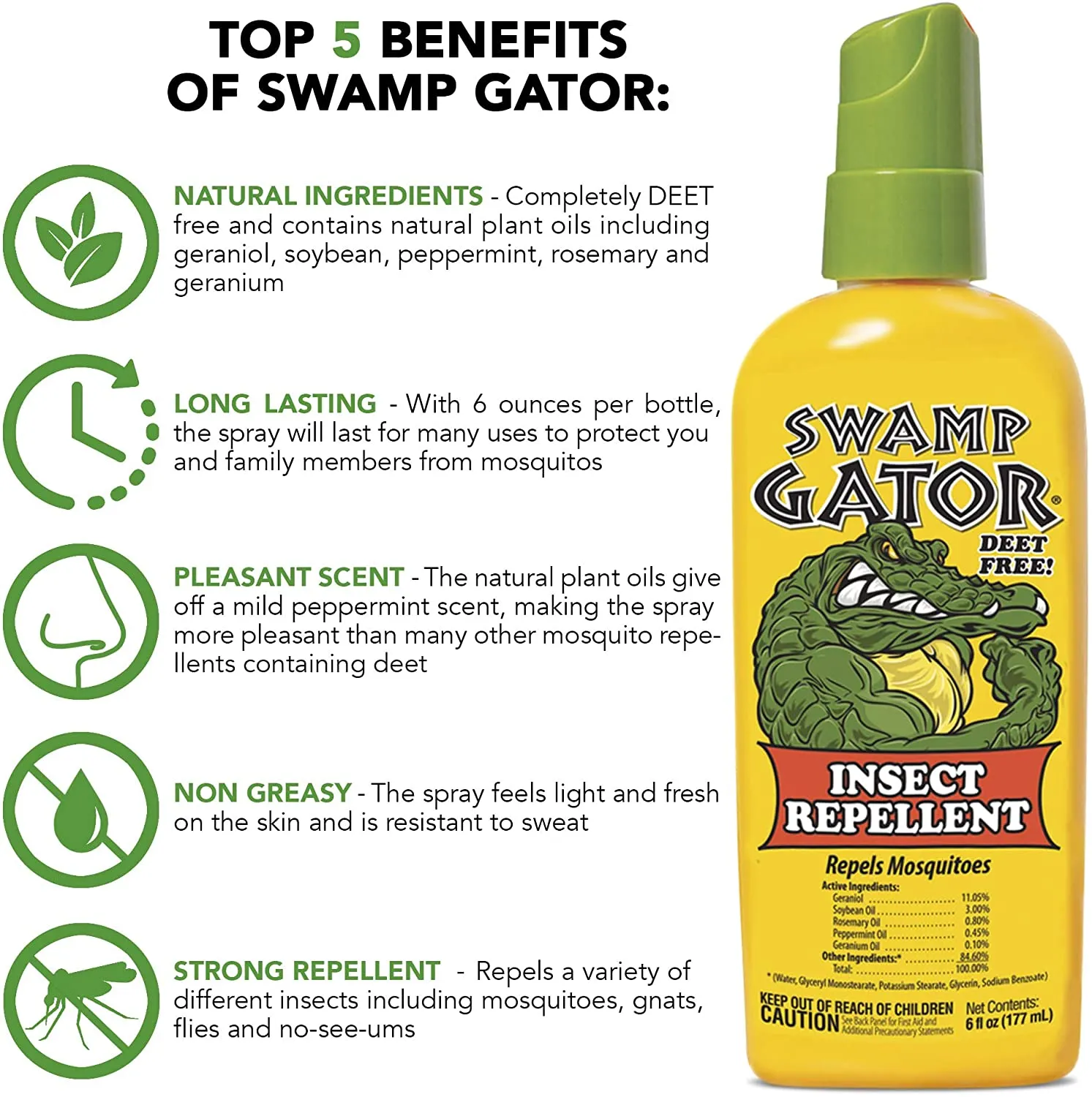 Swamp Gator Insect Repellent (6 fl.oz)