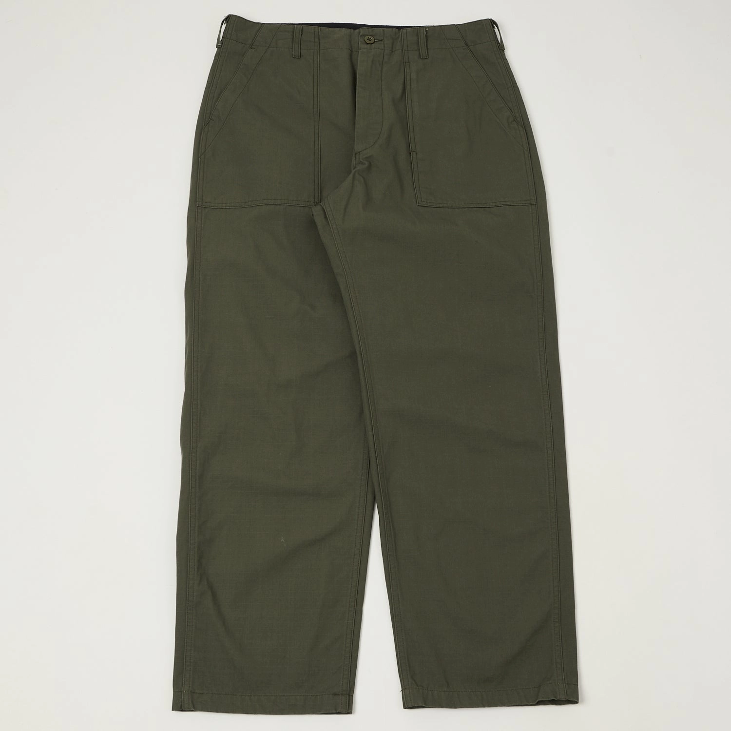 Reinforced Seams Engineered Garments Heavyweight Ripstop Fatigue Pant - Olive