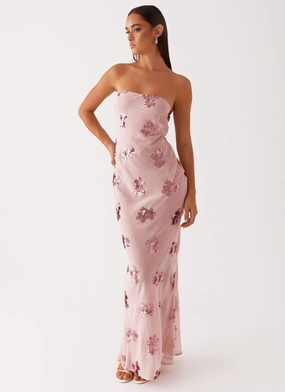 Sweet Escape Sequin Maxi Dress - Baby Pink Comfortable and Flattering