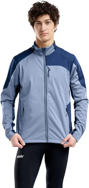 Swix Men's Tista Durable Lightweight Breathable Water-Resistant Active Outdoor Winter Sports Softshell Jacket