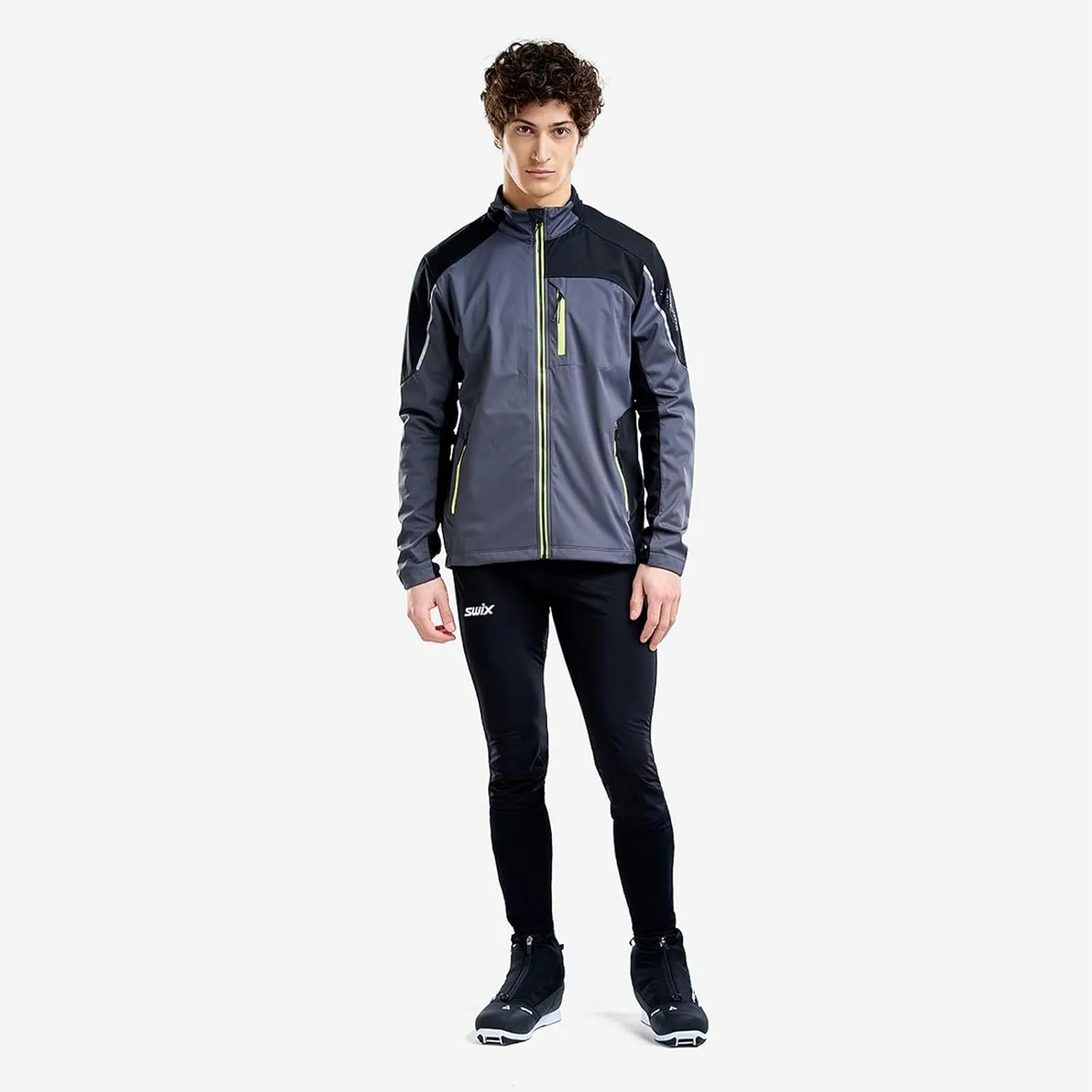 Swix Men's Tista Durable Lightweight Breathable Water-Resistant Active Outdoor Winter Sports Softshell Jacket