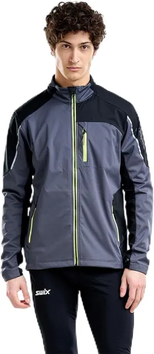 Swix Men's Tista Durable Lightweight Breathable Water-Resistant Active Outdoor Winter Sports Softshell Jacket