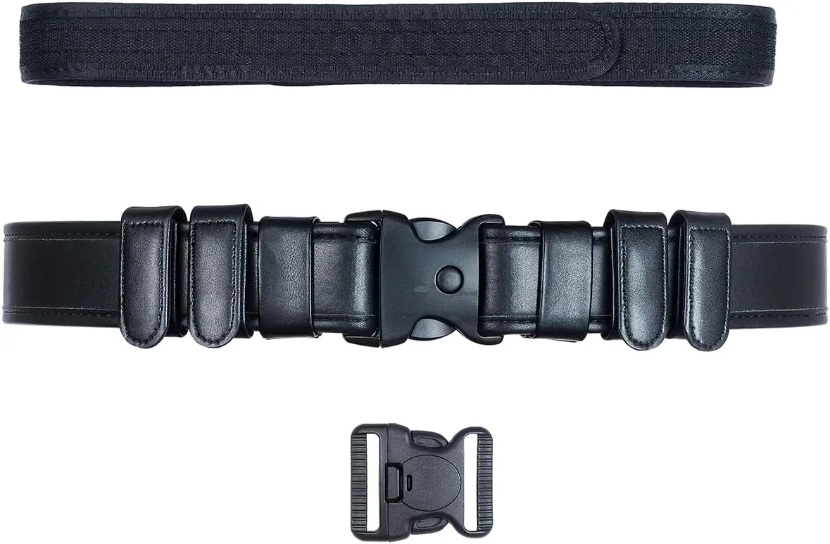 TAFTACFR Duty Belt for Law Enforcement Utility Security Military Police 2.0" Tactical Patrol Belt Set
