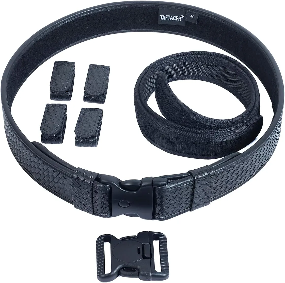 TAFTACFR Duty Belt for Law Enforcement Utility Security Military Police 2.0" Tactical Patrol Belt Set