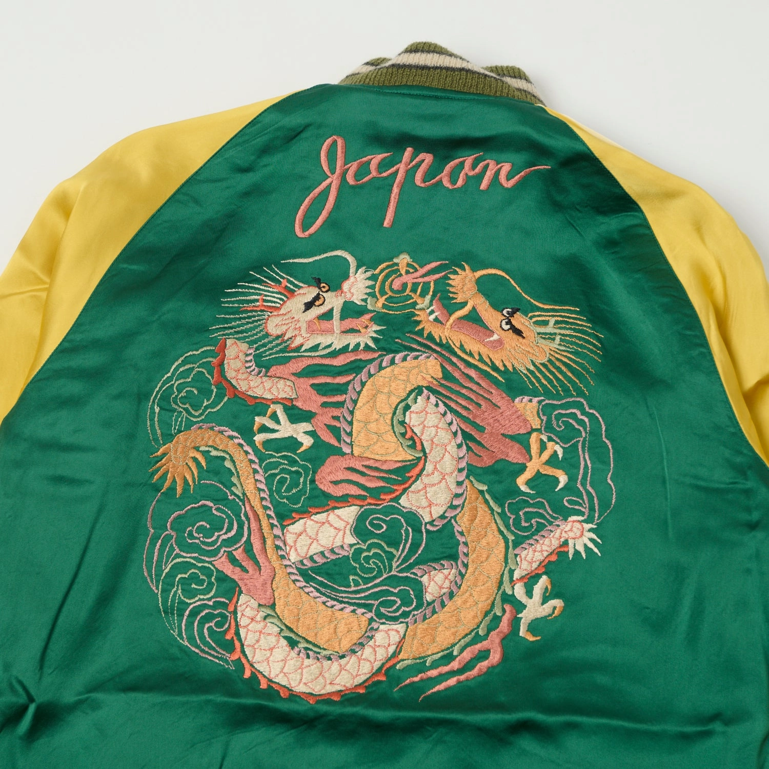 DurableOuterShell Tailor Toyo x Kosho & Co. Special Edition Reversible 'Sukajan' Souvenir Jacket - Black