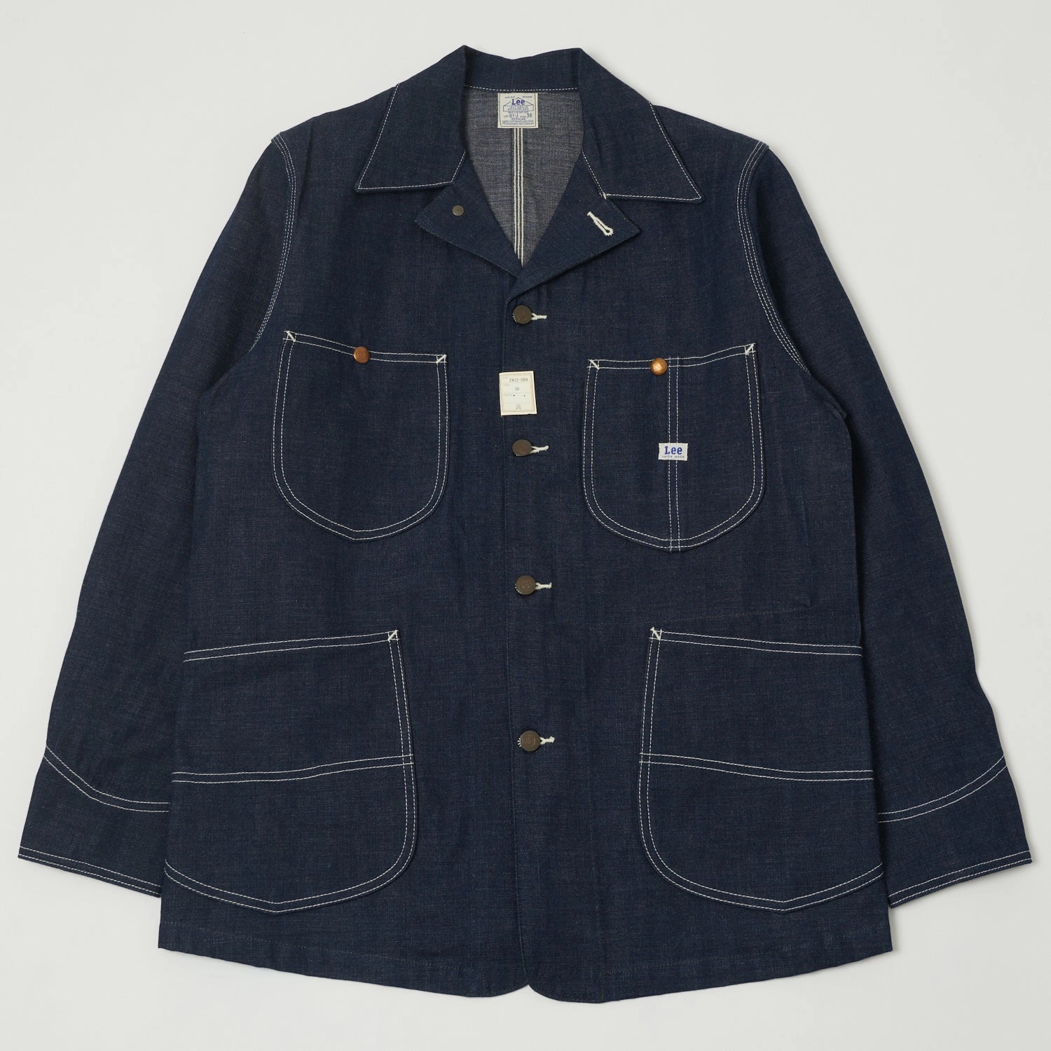 Lee Archives 1949 'Loco' Denim Coverall Jacket - Raw Fringe Detail