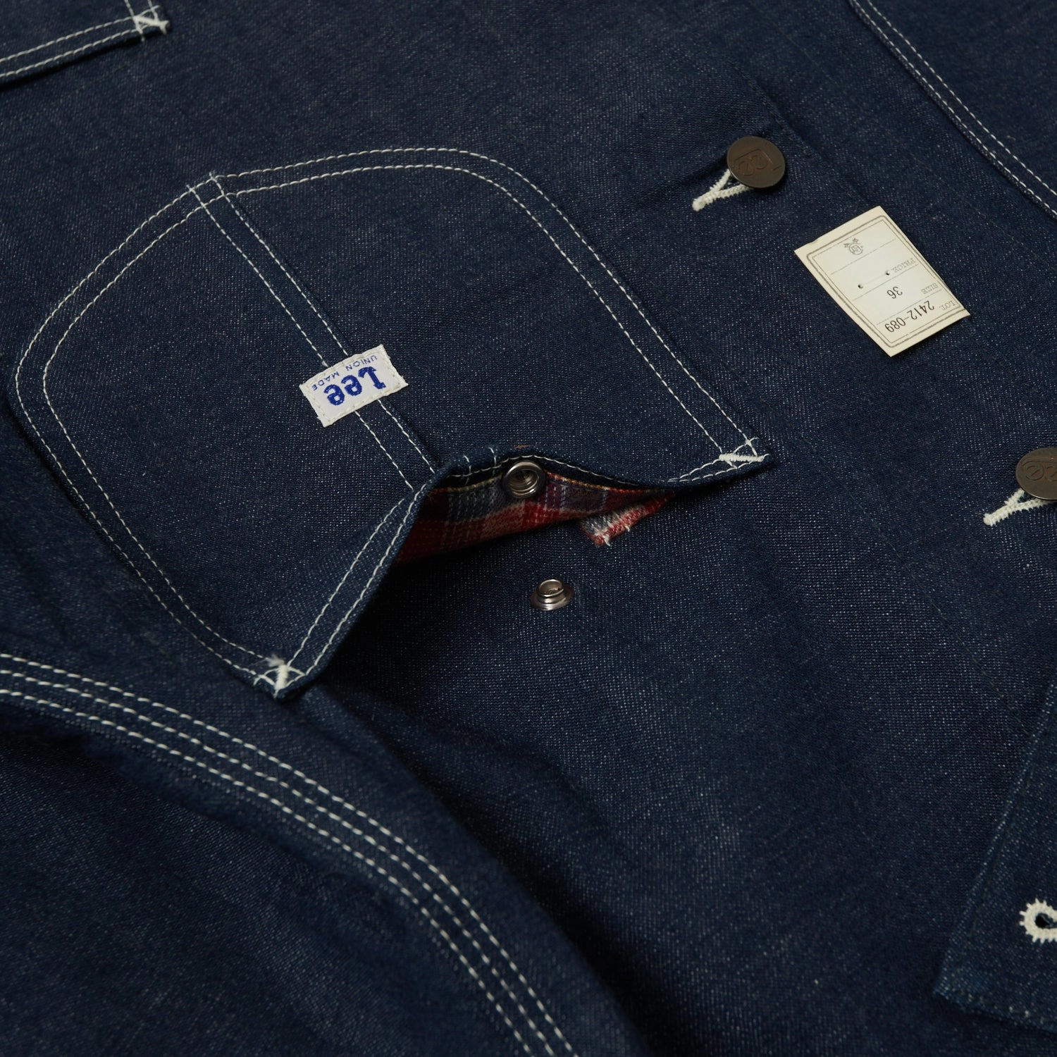 Lee Archives 1949 'Loco' Denim Coverall Jacket - Raw Wrinkle resistant fabric Heat Reflective Lining
