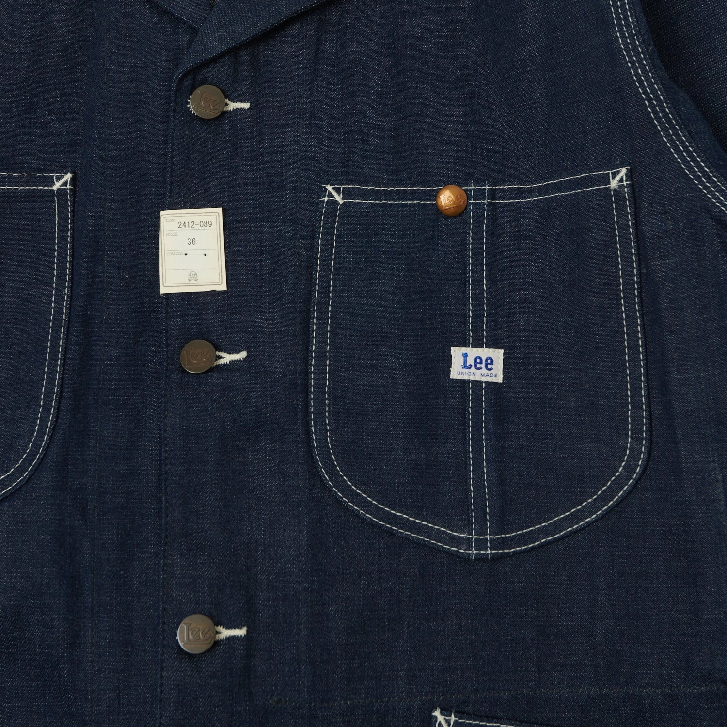 Lee Archives 1949 'Loco' Denim Coverall Jacket - Raw MagneticClosure