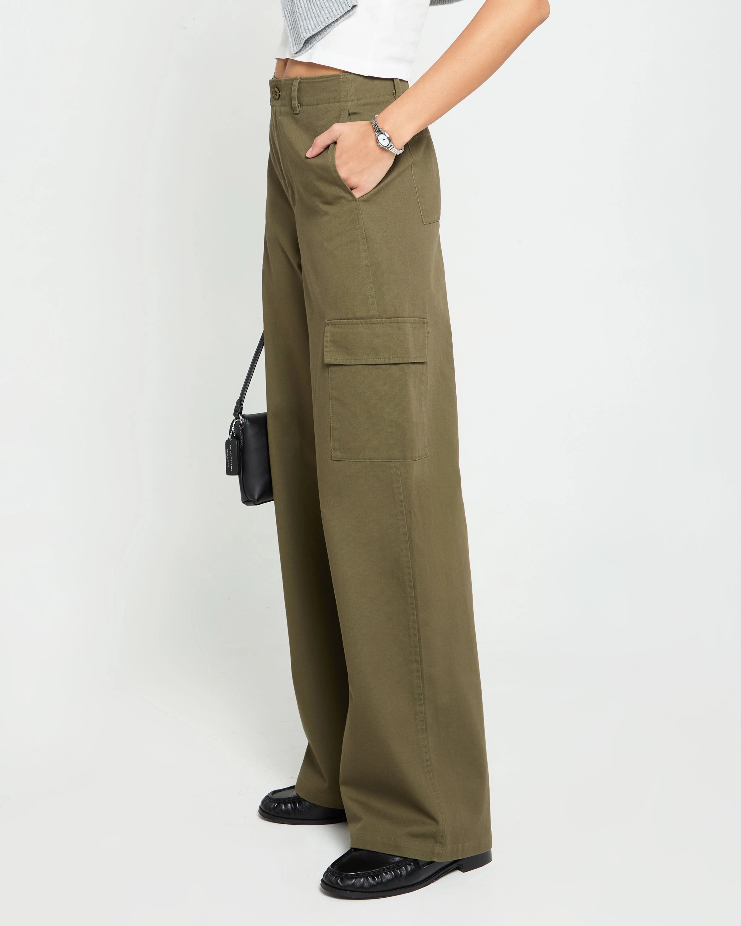 Clem Cotton Pant HighRiseWaist