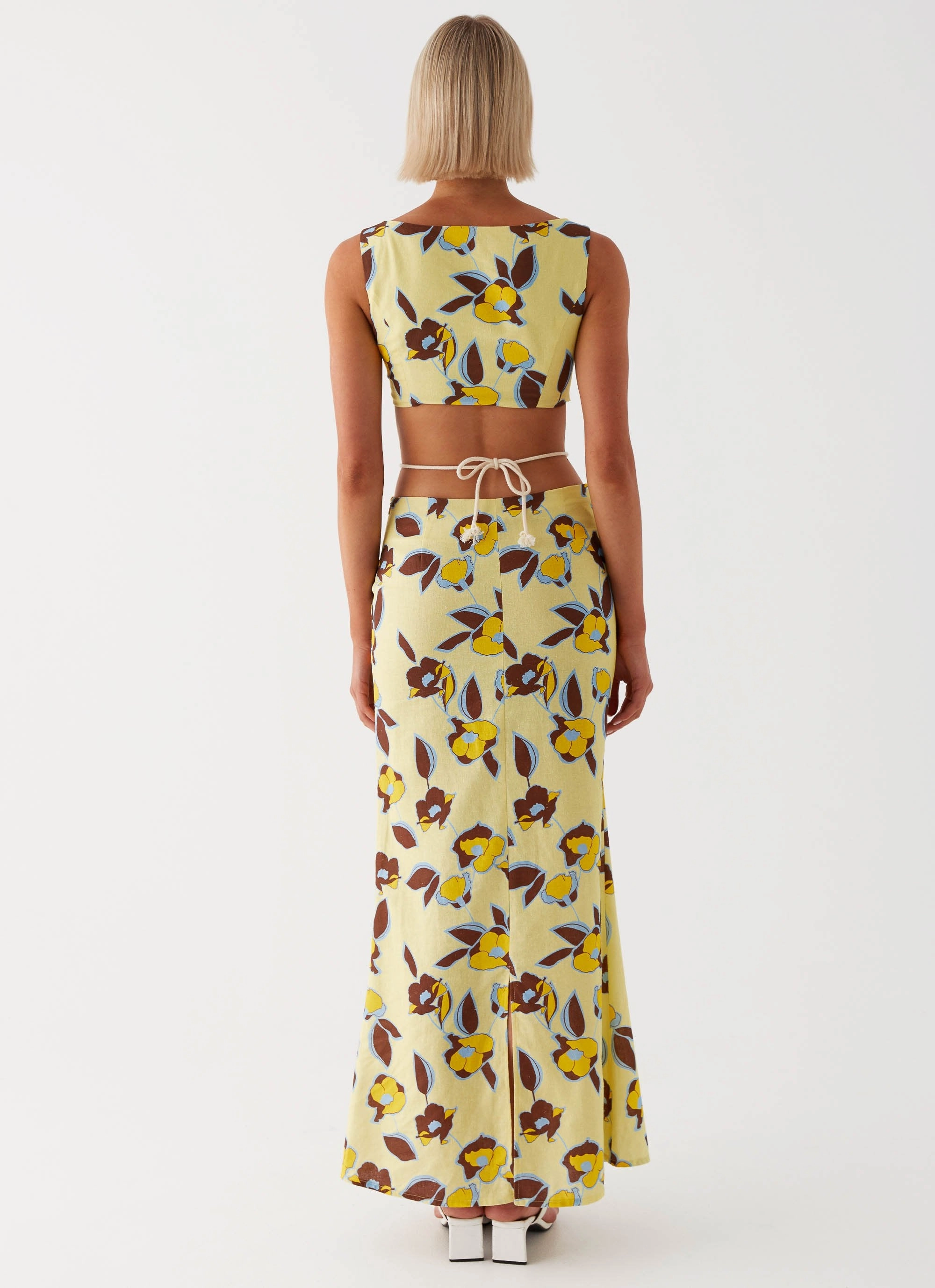 ConvertibleNeckline Taryn Cut Out Maxi Dress - Primrose