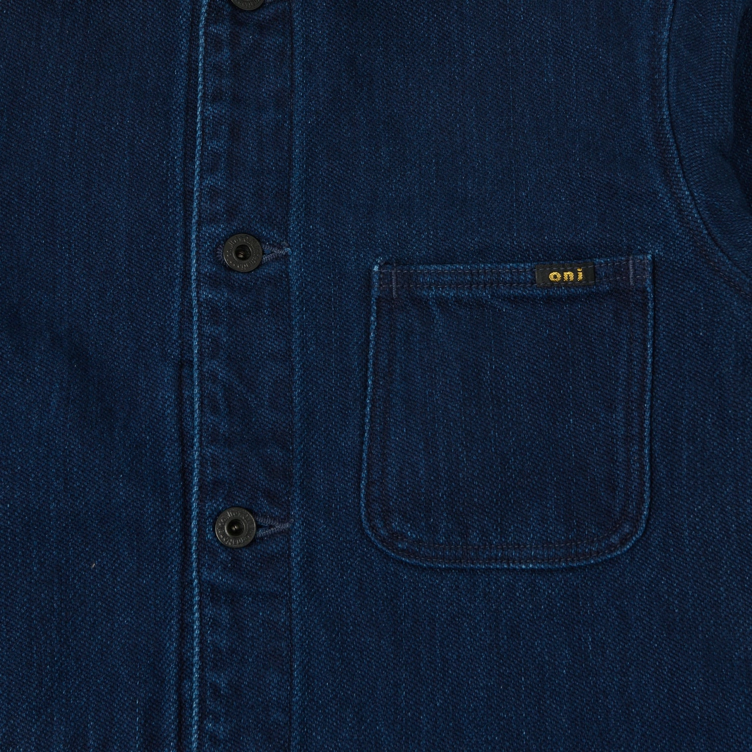 stain resistant coating ONI Denim 03501 Indigo Dobby Twill Coverall Jacket - Indigo