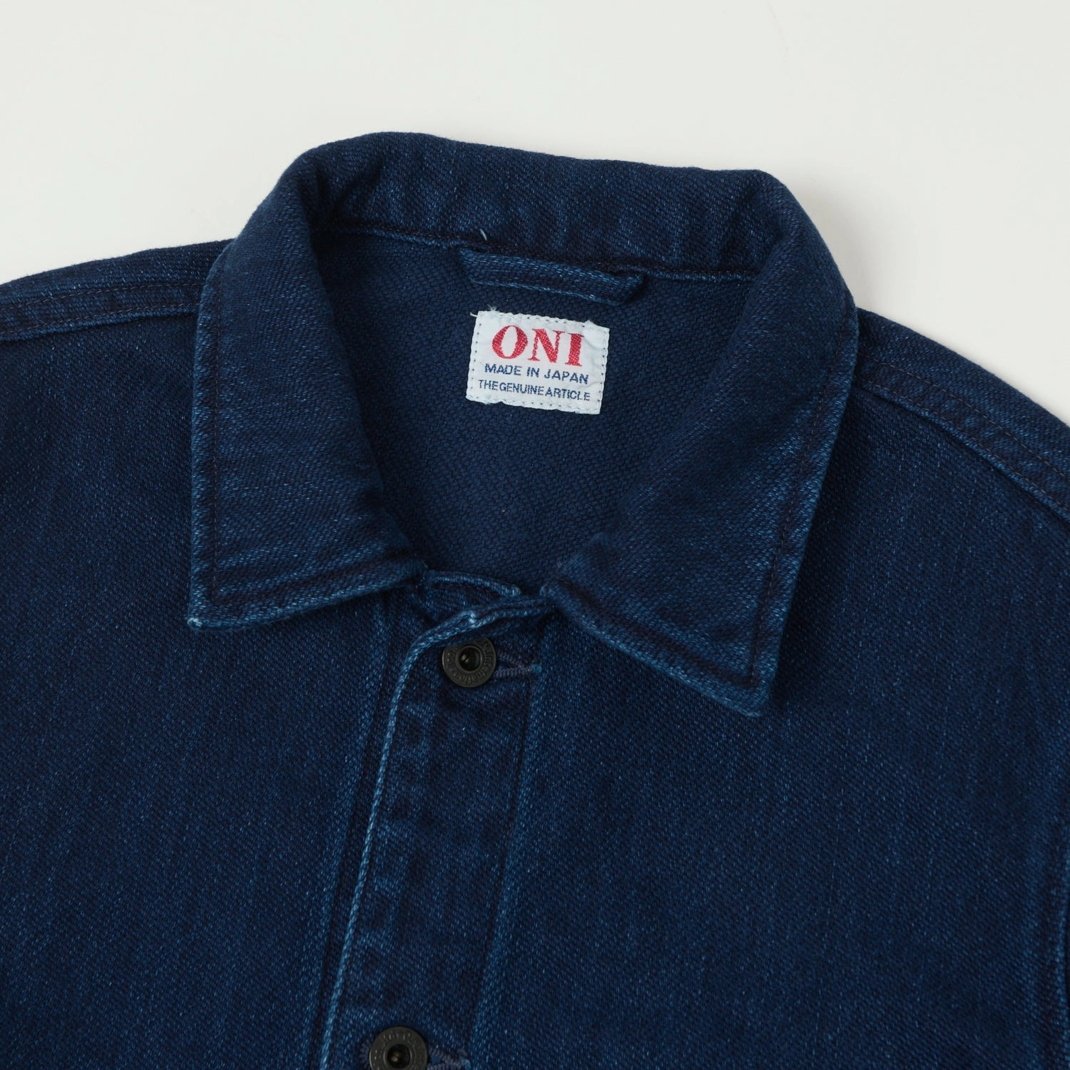 ONI Denim 03501 Indigo Dobby Twill Coverall Jacket - Indigo Smart Casual