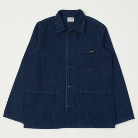 ONI Denim 03501 Indigo Dobby Twill Coverall Jacket - Indigo Urban Explorer Look Casual Style