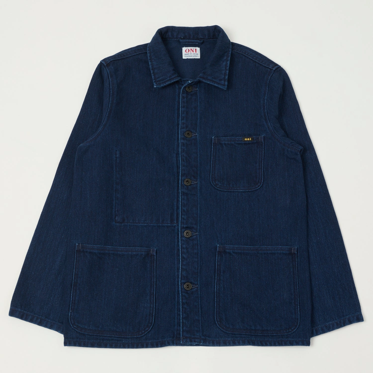 ONI Denim 03501 Indigo Dobby Twill Coverall Jacket - Indigo Urban Explorer Look Casual Style