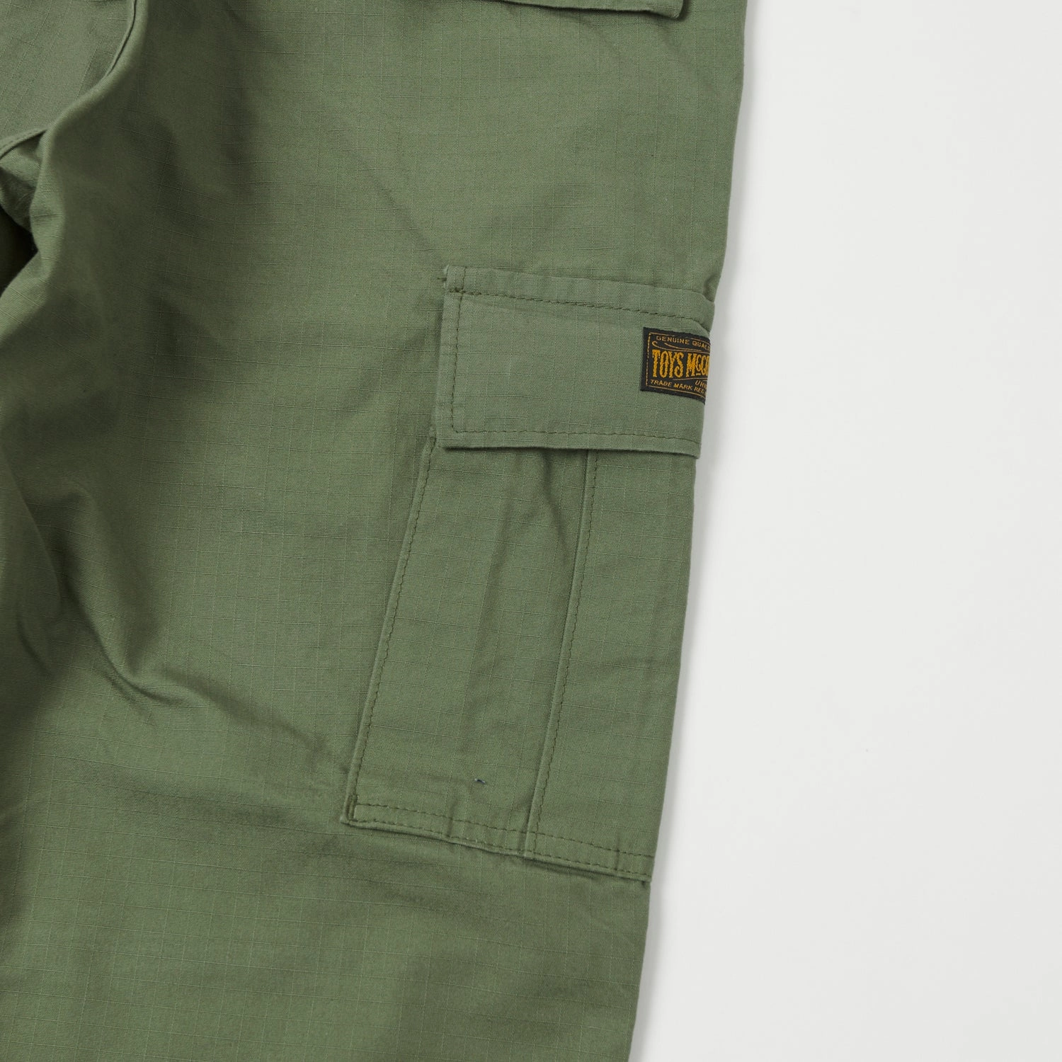 TOYS McCOY Hot Weather Rip-Stop Trousers - Olive Noise Reduciting Fabric