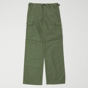 TOYS McCOY Hot Weather Rip-Stop Trousers - Olive Belt loops Effortless Style