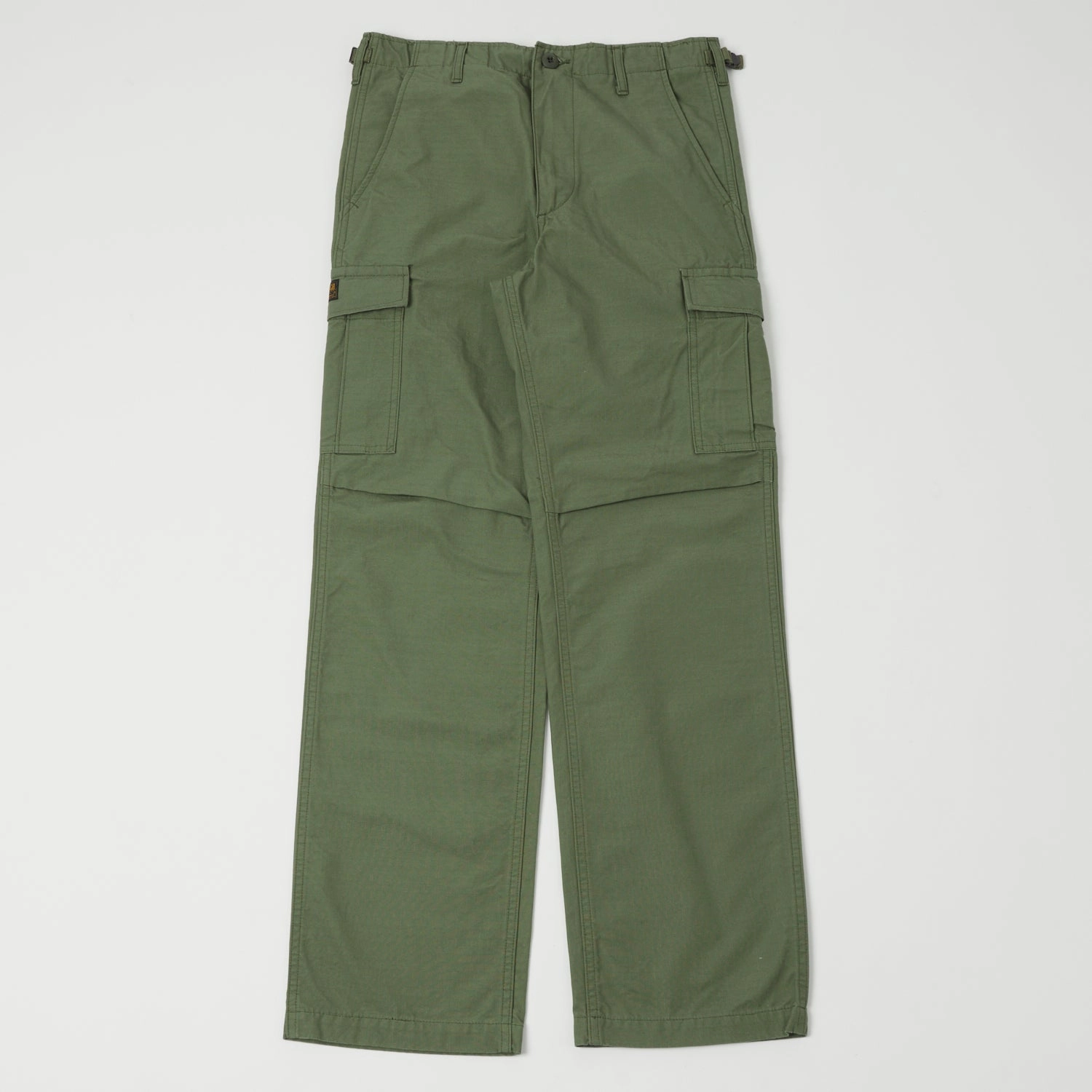 TOYS McCOY Hot Weather Rip-Stop Trousers - Olive Belt loops Effortless Style