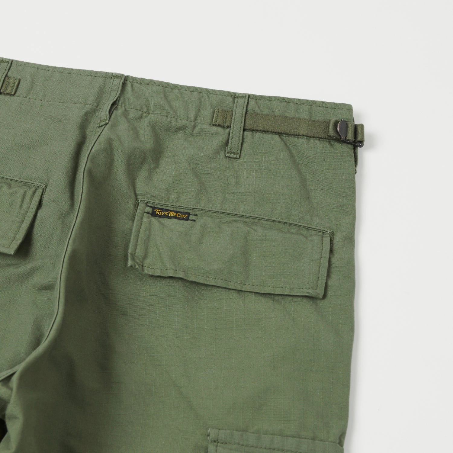 TOYS McCOY Hot Weather Rip-Stop Trousers - Olive DurableConstruction Reflective details