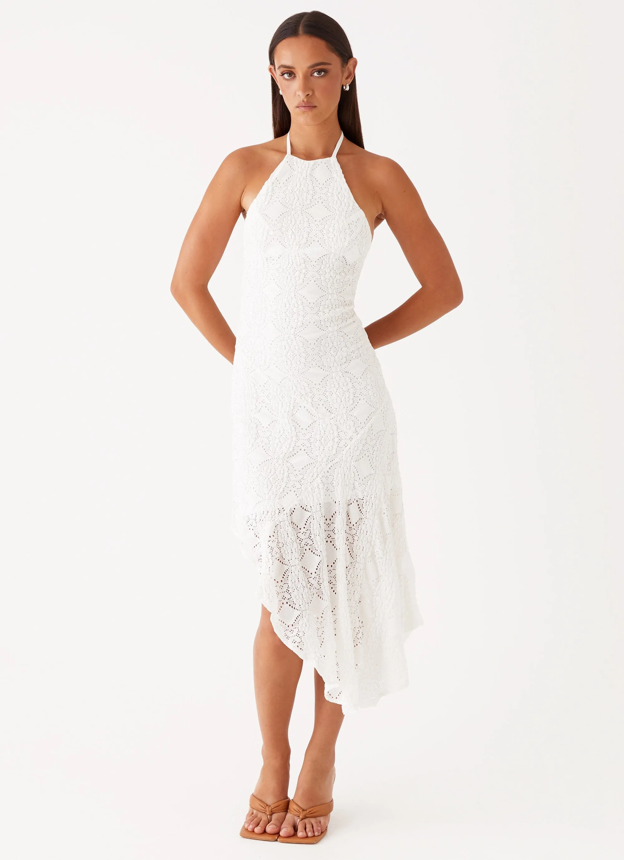 Sustainable production Chic Ensemble Sondela Maxi Dress - White