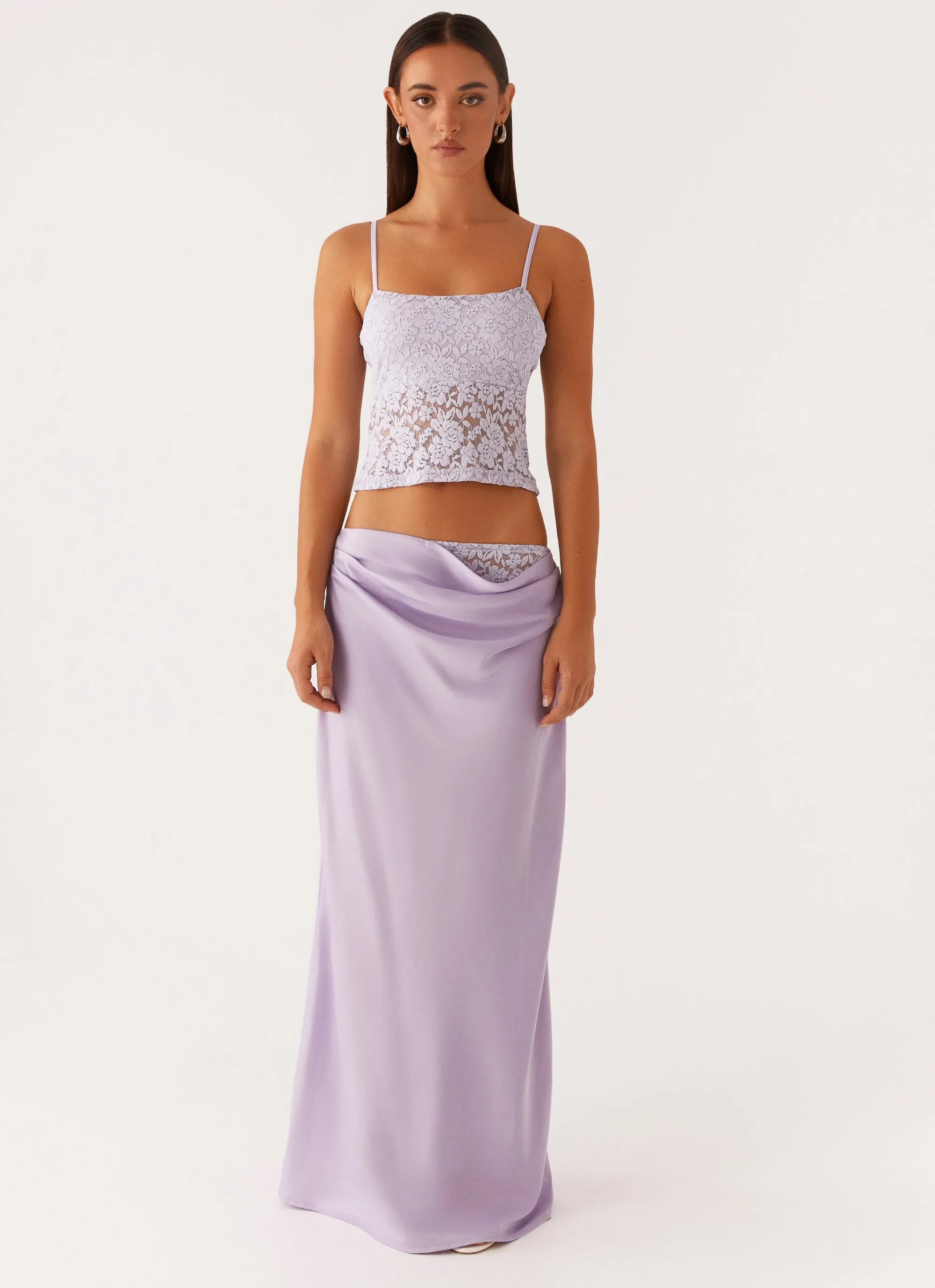 UV protection layer Nancy Lace Top - Lilac