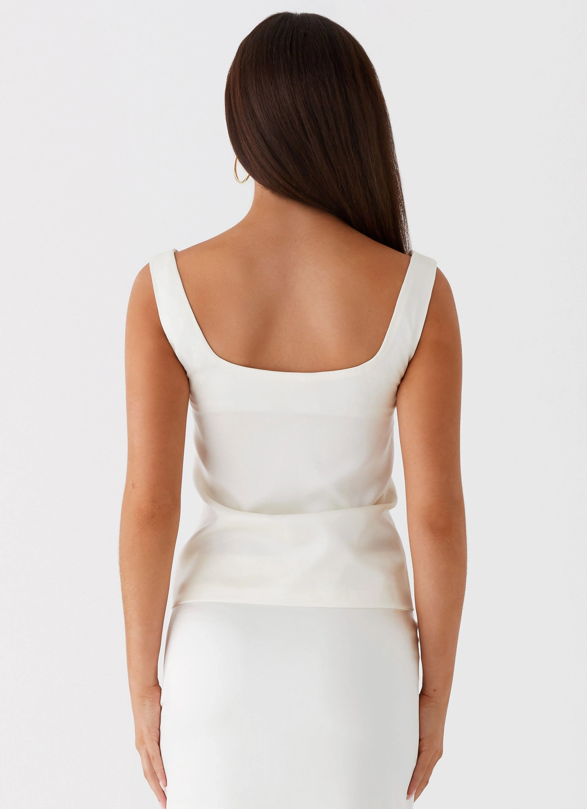 Golden Skies Bustier Panel Top - Ivory Cold Weather