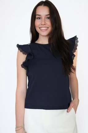 Chic Tee Flatlock Seam Technology Augusta Lace Tee