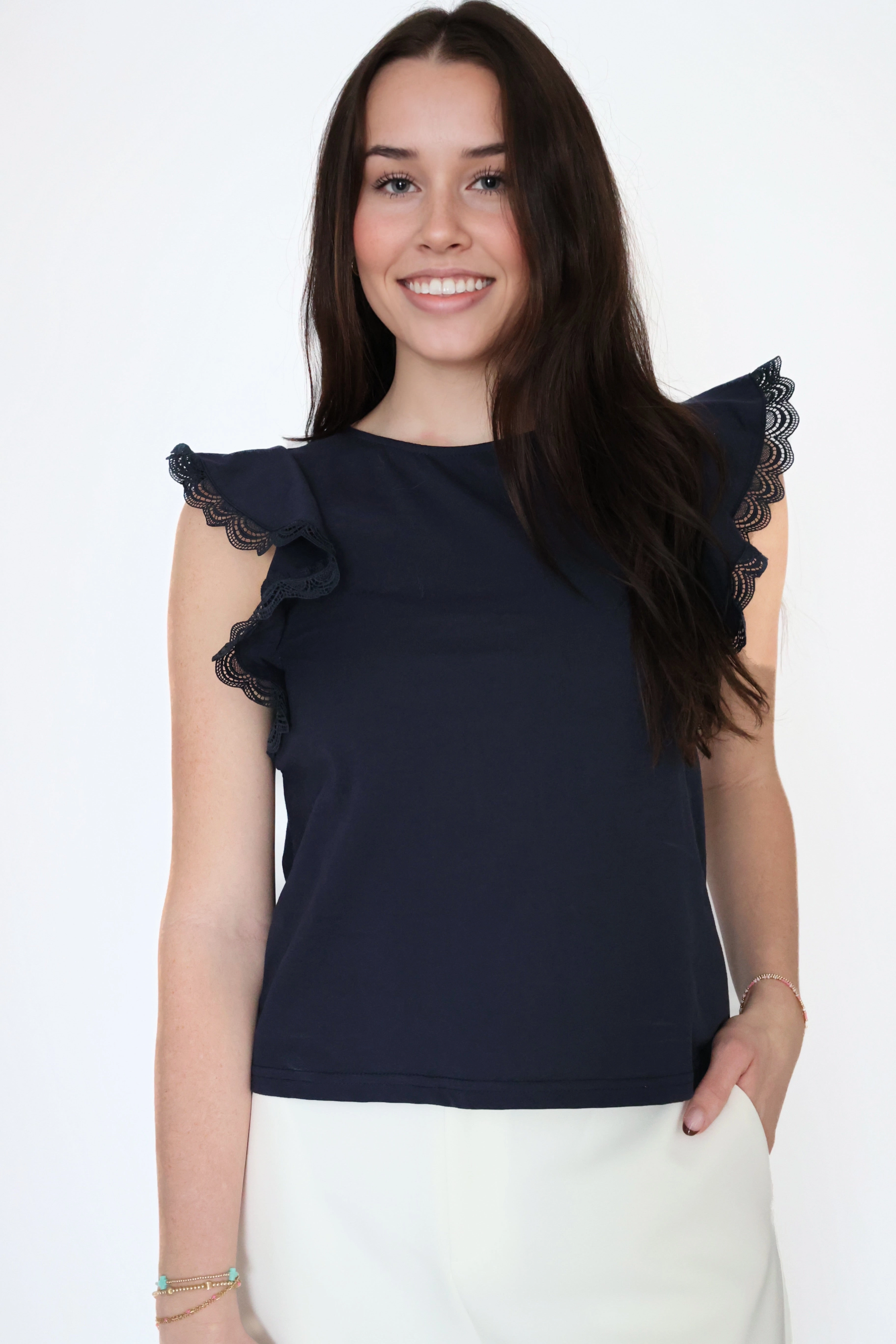 Augusta Lace Tee TaglessComfort