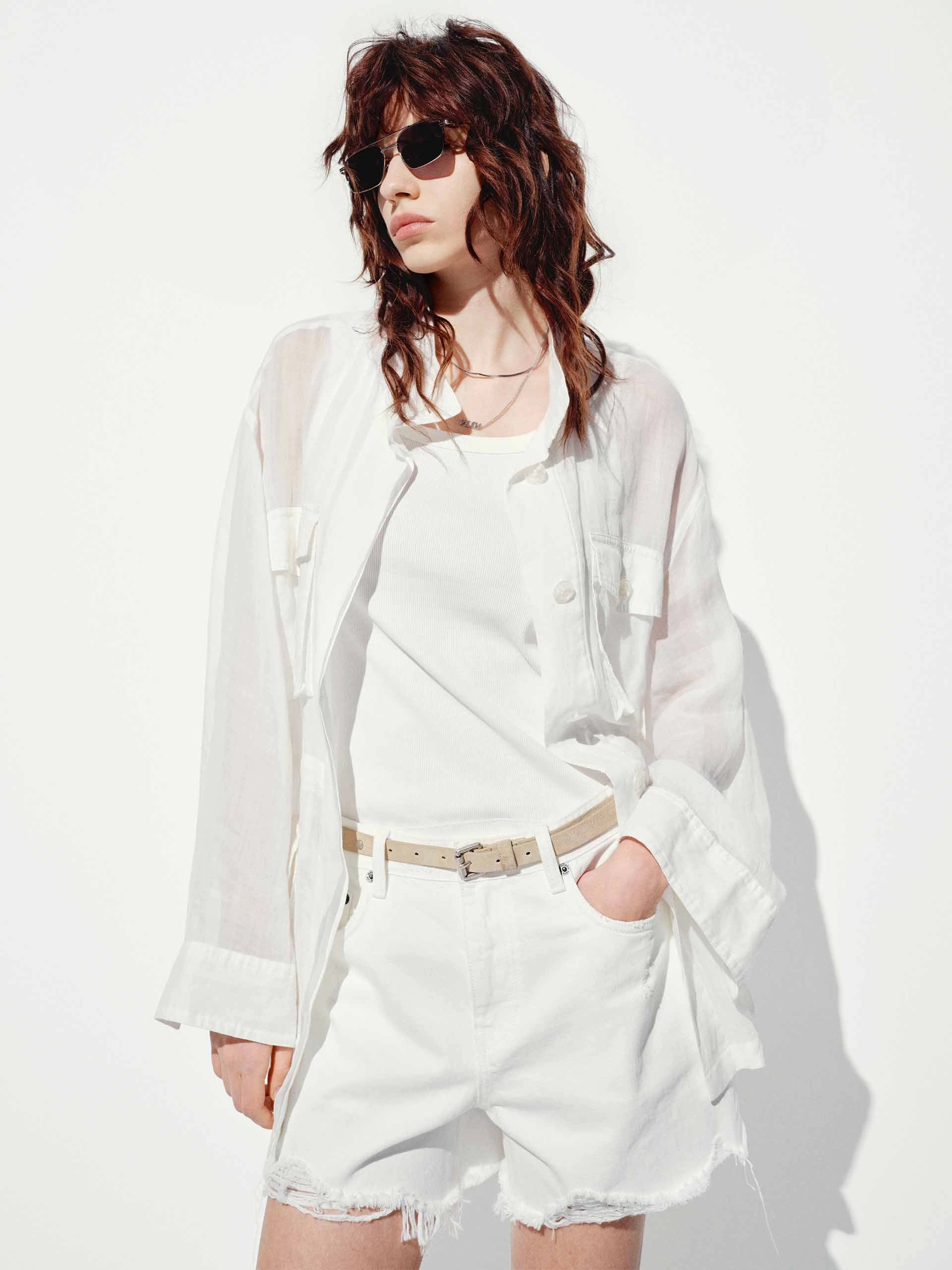 Temperature Regulating Membrane Reflective Zippers Multi Pockets Ramie Coat