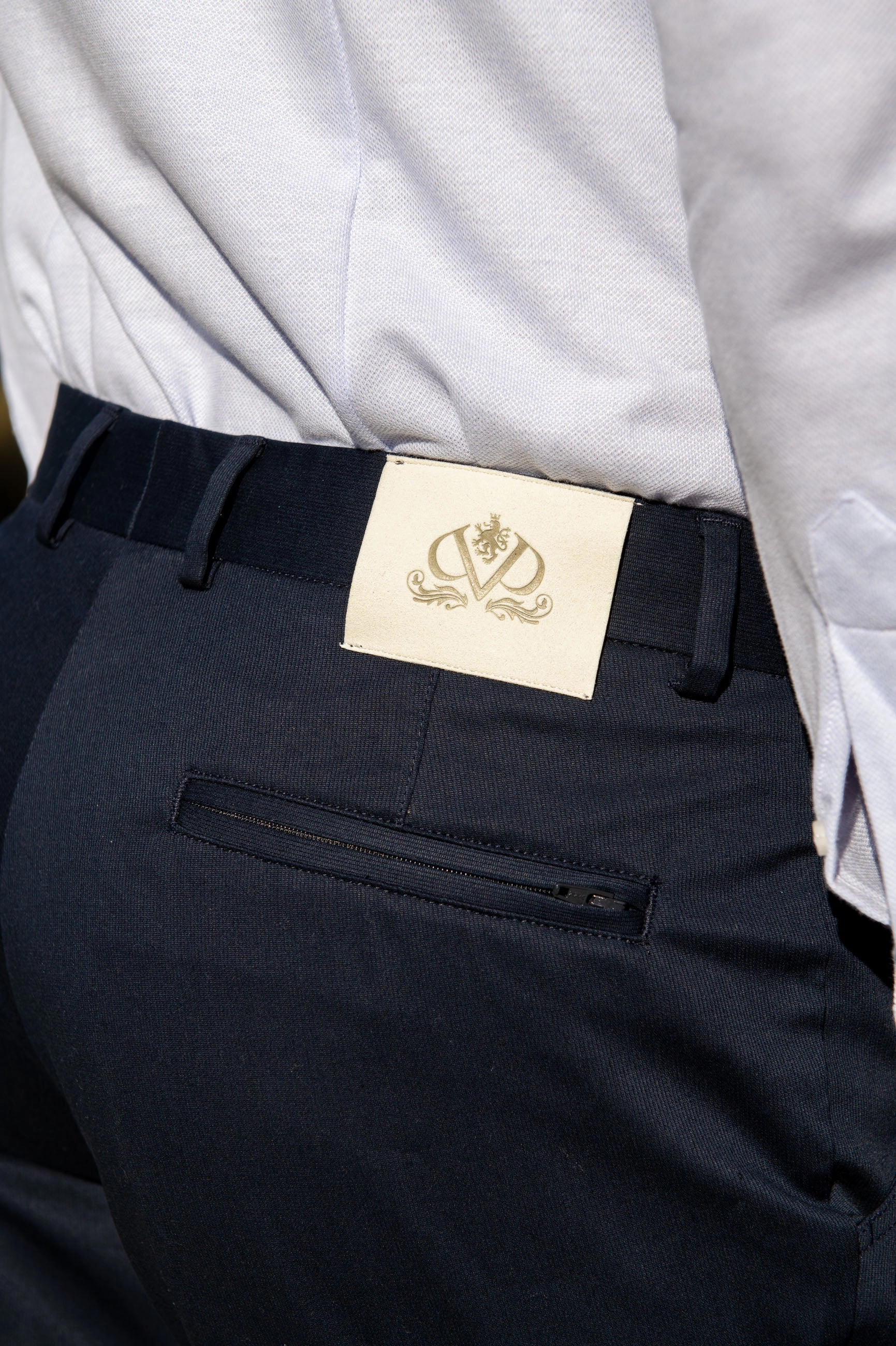 Air Flow Navy cotton Sirmione trousers - Made in Italy