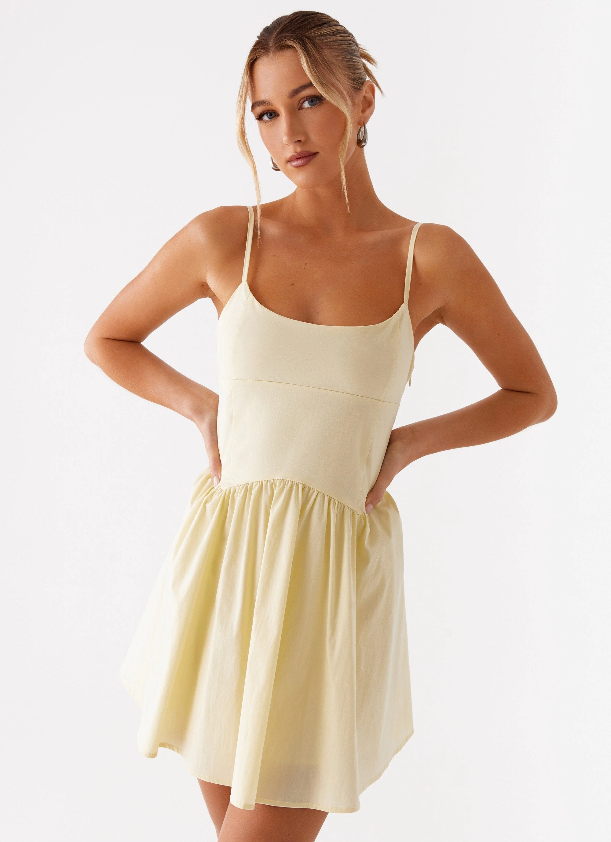 Tesoro Mio Mini Dress - Yellow Urban Spirit