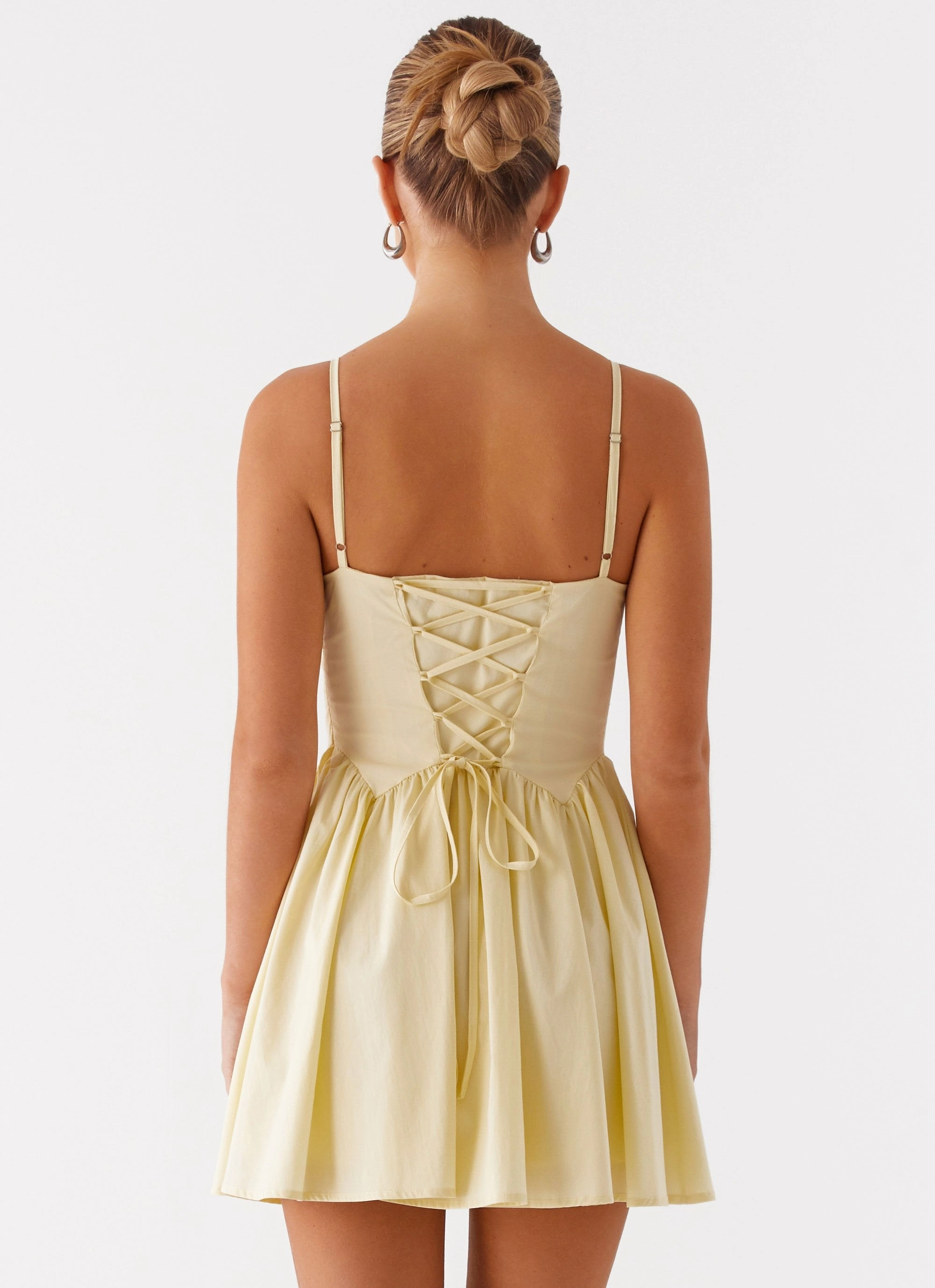 Tesoro Mio Mini Dress - Yellow Layerable Piece