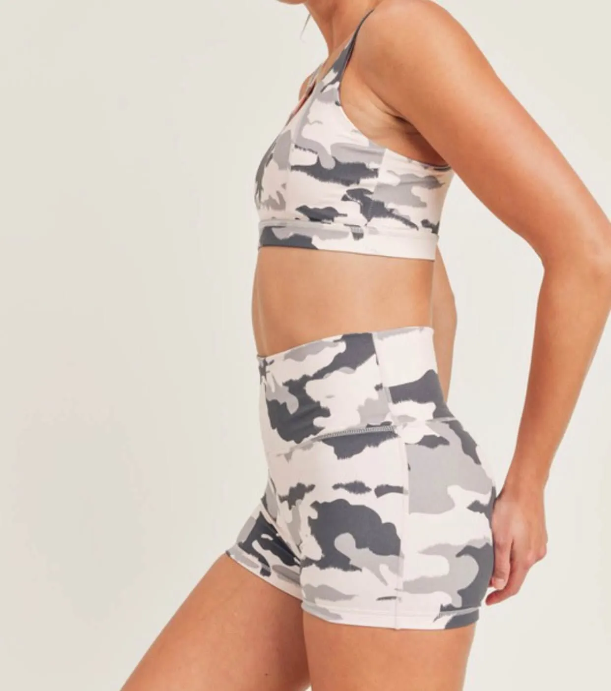 The Camo Yoga Bra: Pink Camo Sports Bra