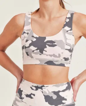 The Camo Yoga Bra: Pink Camo Sports Bra