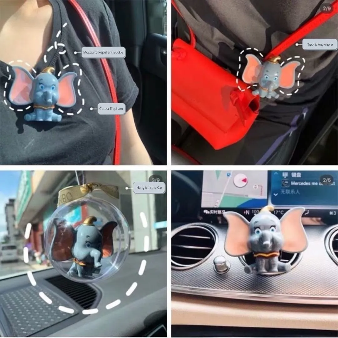 The Elly - Elephant Car Hanging - Mosquito Repellent