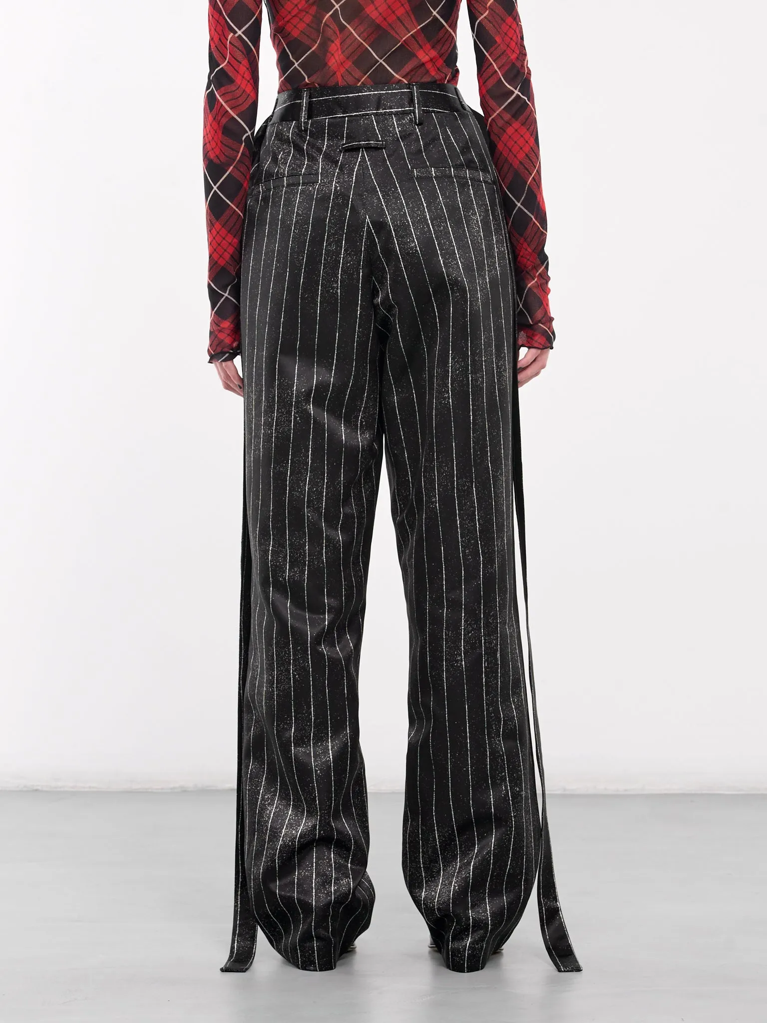 The Satin Pants (F-PA160-C556-0001-BLACK-WHITE)