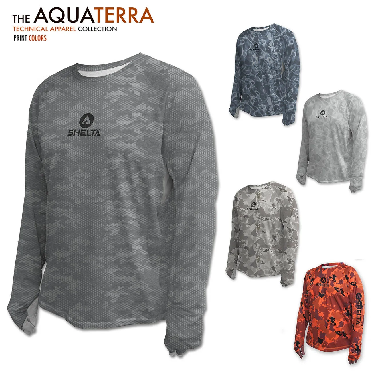 The Shelta Aquaterra L/S Print Crew